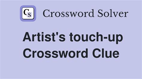 touch up crossword clue